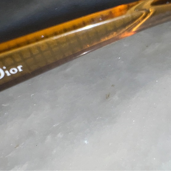 VINTAGE Christian Dior Sunglasses Amber Frame/Lenses Made in Germany - Picture 4 of 13
